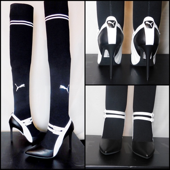 Fenty x Puma Knit Thigh High Stiletto Boots - NWT - Picture 4 of 8